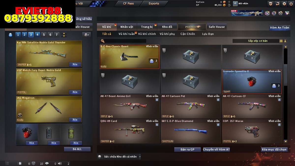 shop acc cf uy tin gia re